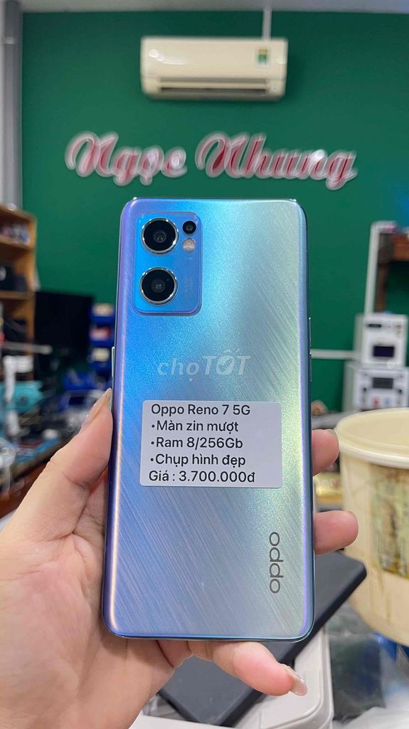 Oppo Reno 7 5G 256GB Xanh tím. Mua bán Điện thoại tại Thành phố Bến Tre Bến Tre được đăng bởi Điện thoại Bến Tre giá rẻ hình 1