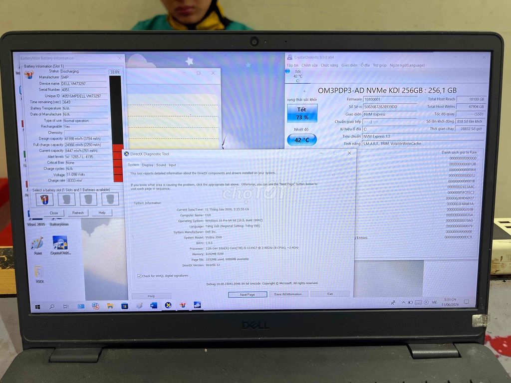 Dell Vostro 3500 i5 gen 11 8GB/256GB Đen. Mua bán Laptop tại Quận Đống Đa Hà Nội được đăng bởi Nam hình 1