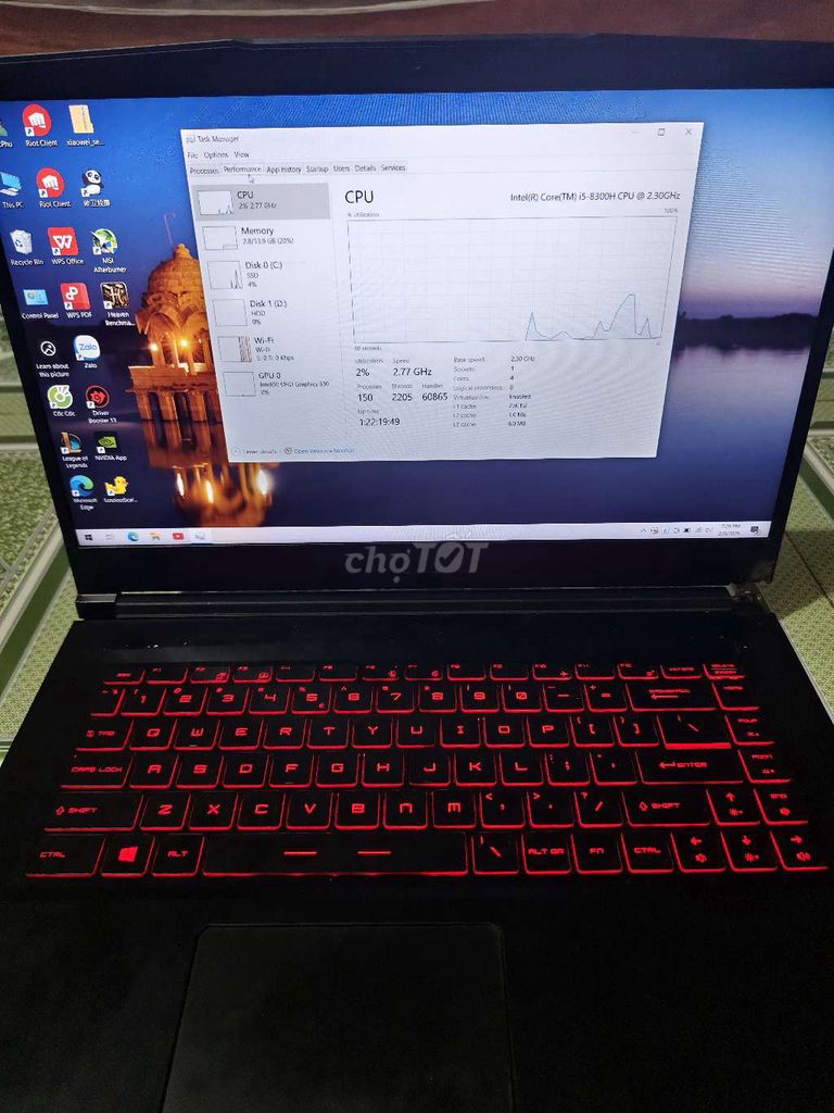 Laoptop Gaming MSI GF63 8RC i5-8300H. Mua bán Laptop tại Huyện Trảng Bom Đồng Nai được đăng bởi GTp hình 1