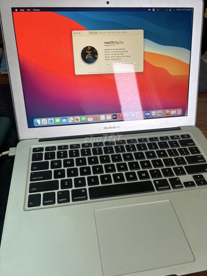 Apple MacBook Air Intel Core i5 4GB/SSD Bạc. Mua bán Laptop tại Quận 5 Tp Hồ Chí Minh được đăng bởi Hội Đồ Điện Tử hình 1