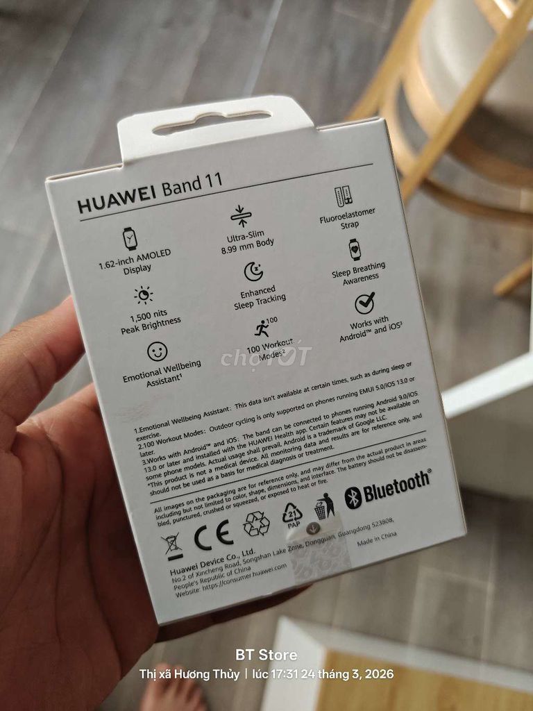 Huawei Band 11 Đen Mới. Mua bán Thiết bị đeo thông minh tại Thị xã Hương Thủy Thừa Thiên Huế được đăng bởi BT Store hình 1