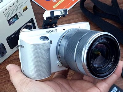 Sony Nex F3 Trắng + Lens 18-55mm OSS