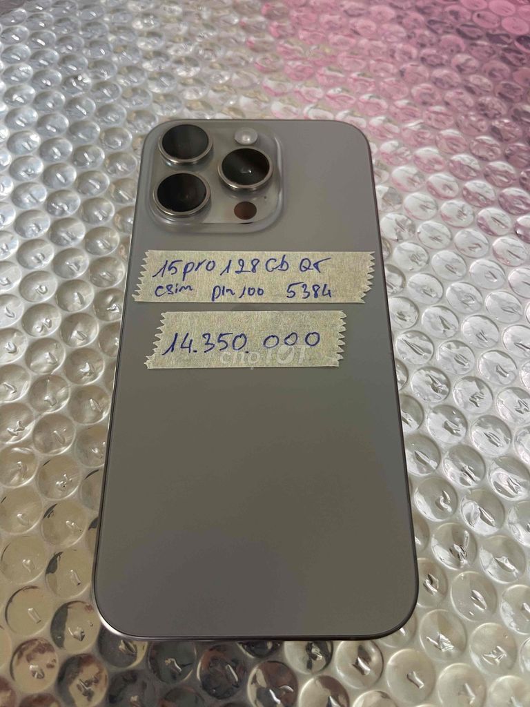 iPhone 15 Pro 128GB đẹp keng 99%. Mua bán Điện thoại tại Quận Ninh Kiều Cần Thơ được đăng bởi Cầm Đồ Anh Quý hình 1