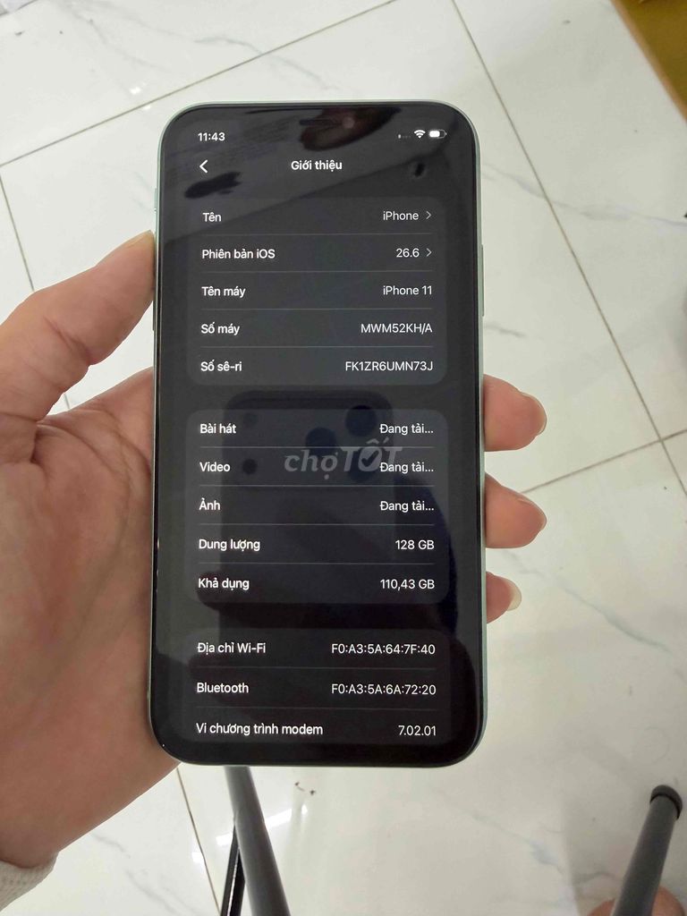 iPhone 11 128GB Xanh lá 82% quốc tế. Mua bán Điện thoại tại Quận Ninh Kiều Cần Thơ được đăng bởi LyN hình 1