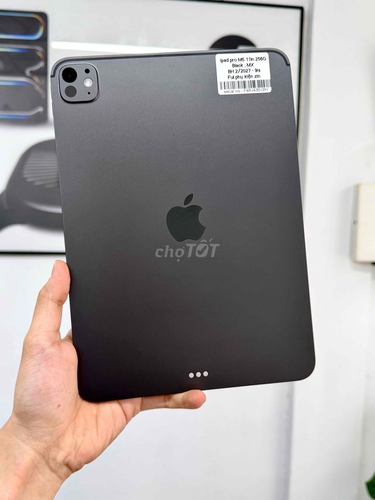 Apple iPad Pro M5 Wifi 256GB Đen BH 2/2027 p100%. Mua bán Máy tính bảng tại Quận 10 Tp Hồ Chí Minh được đăng bởi Táo Tốt Apple  hình 1