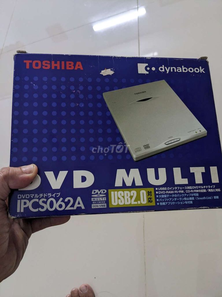Ổ ghi đĩa CD/DVD Toshiba IPCS062A USB 2.0. Mua bán Phụ kiện (Màn hình, Chuột...) tại Huyện Long Thành Đồng Nai được đăng bởi Bber hình 1