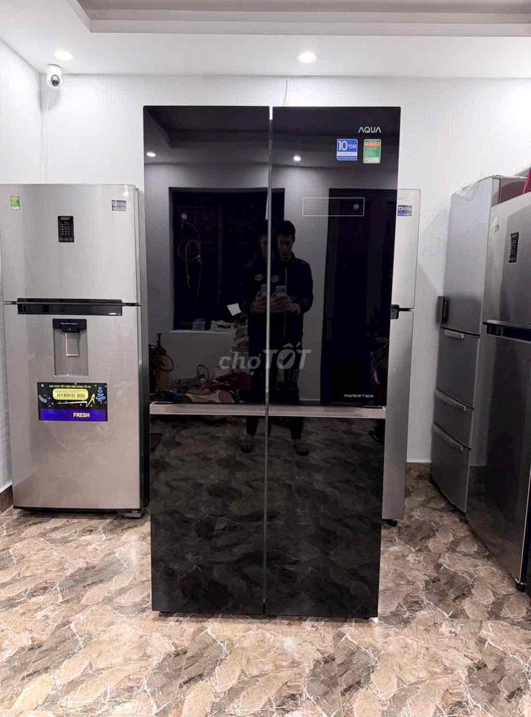tủ lạnh aqua inverter 4 cánh 547 lít mặt kính. Mua bán Tủ lạnh tại Quận Lê Chân Hải Phòng được đăng bởi điện lạnh xuân trường hình 1