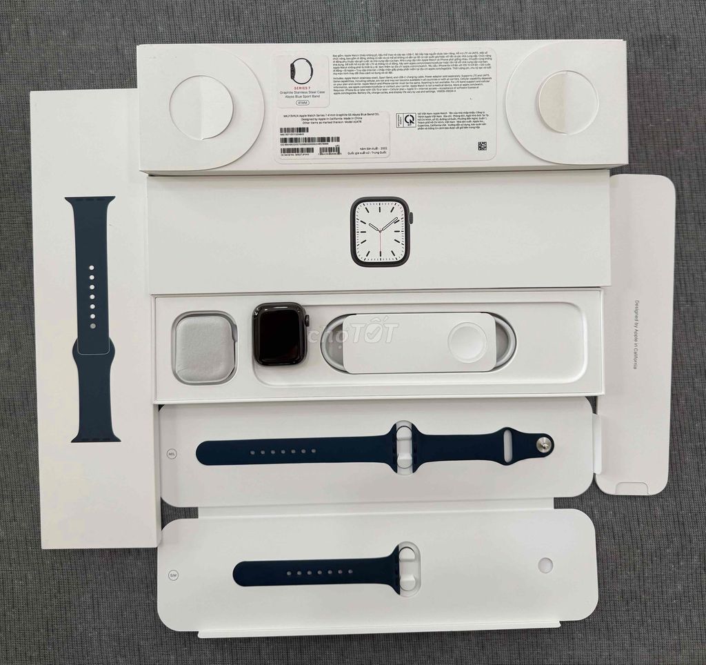 Apple Watch Thép Đen Series 7/41MM Esim