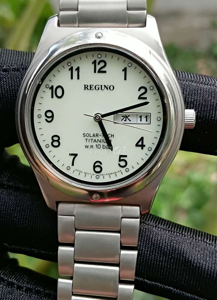 Đồng hồ Reguno Solar-Tech Titanium Bạc. Mua bán Đồng hồ tại Huyện Tháp Mười Đồng Tháp được đăng bởi Anh Trần hình 1