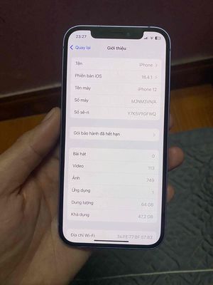 12 quốc tế vn/a zin cần bán. Mua bán Điện thoại tại Huyện Tân Yên Bắc Giang được đăng bởi Duy Linh