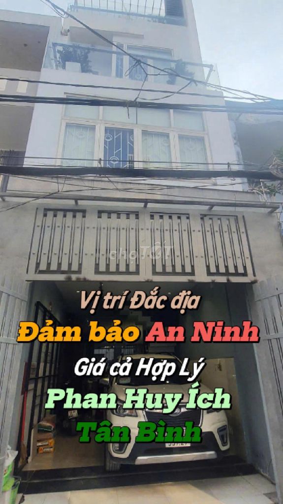 Nhà đẹp,Vào ở ngay.Hẻm xe hơi thông.4 tầng .Phan Huy Ích..Q Tân Bình