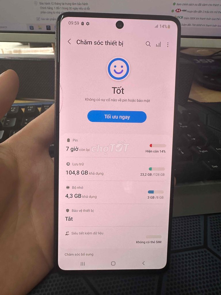 galaxy M51 pin 7000 bao trâu