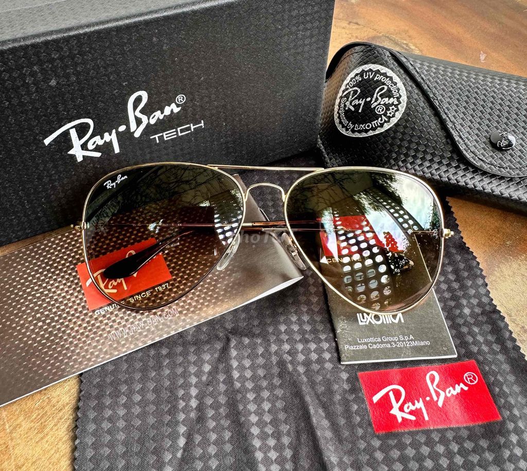kính mắt chính hãng authentic Ray-Ban Aviator 0000. Mua bán Phụ kiện thời trang khác tại Quận 10 Tp Hồ Chí Minh được đăng bởi Shop Chất hình 1