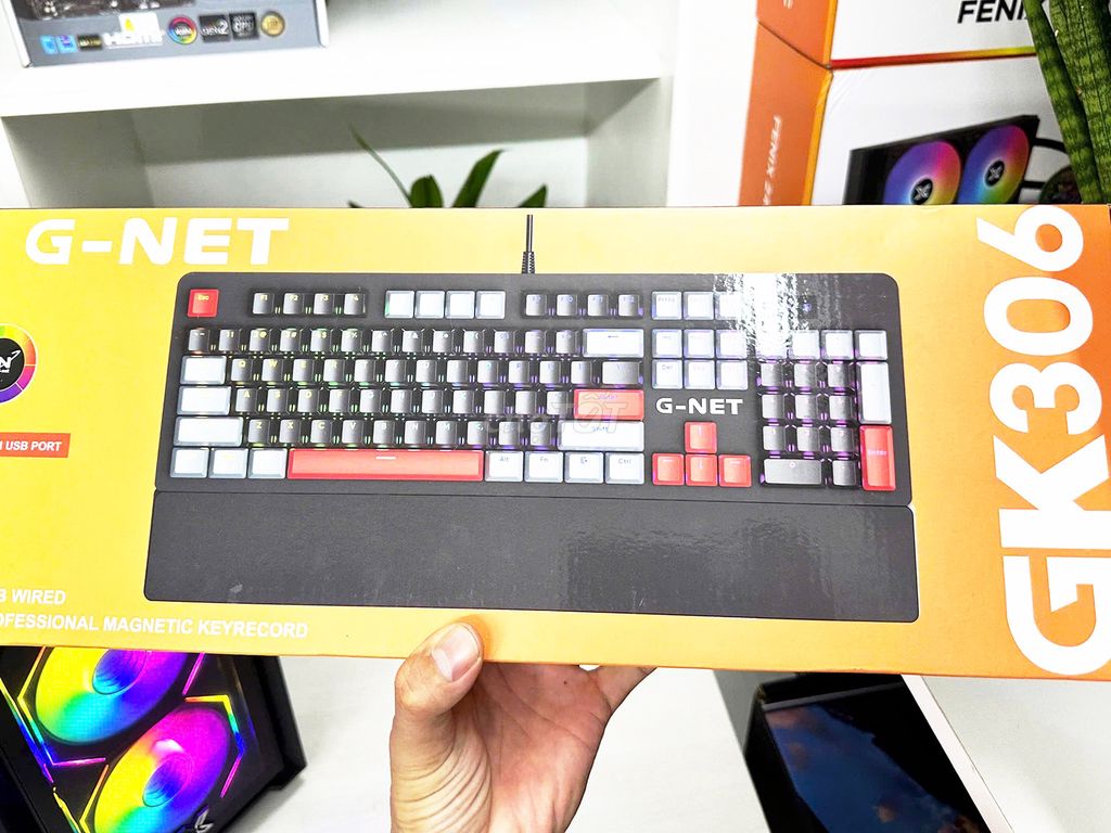 Phím cơ chính hãng GNET full số led rgb. Mua bán Phụ kiện (Màn hình, Chuột...) tại Quận Hải Châu Đà Nẵng được đăng bởi Thiên An  hình 1