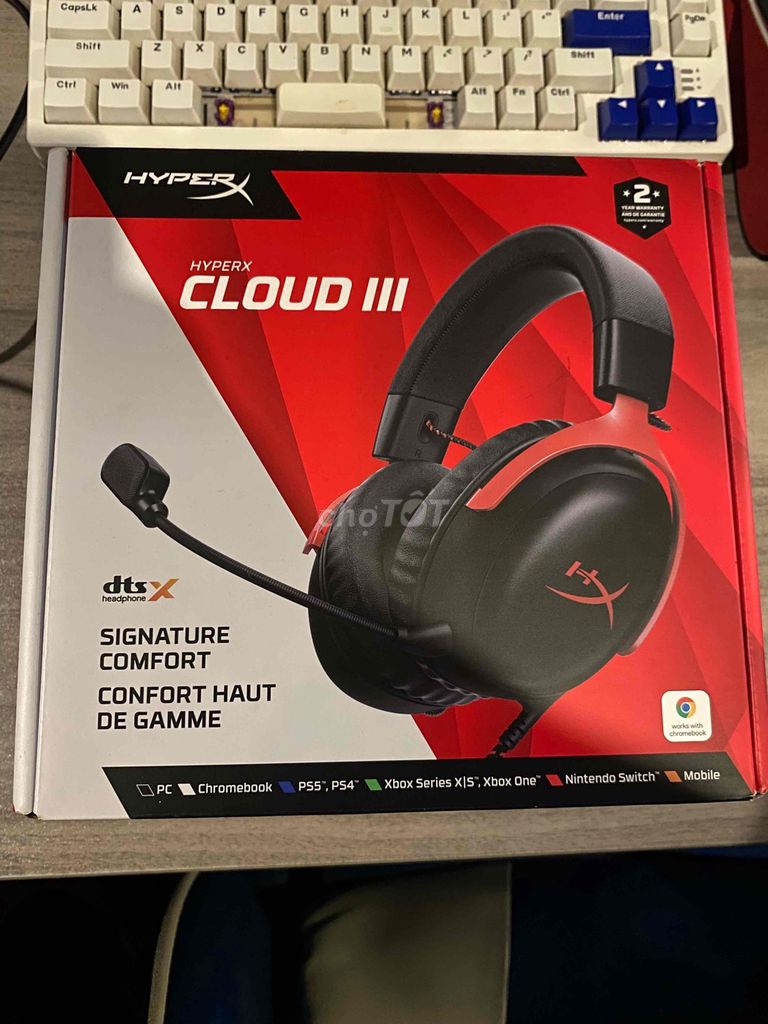 Tai nghe HyperX Cloud III Đen Đỏ. Mua bán Tivi, Âm thanh tại Huyện Bình Chánh Tp Hồ Chí Minh được đăng bởi Truong Giang hình 1