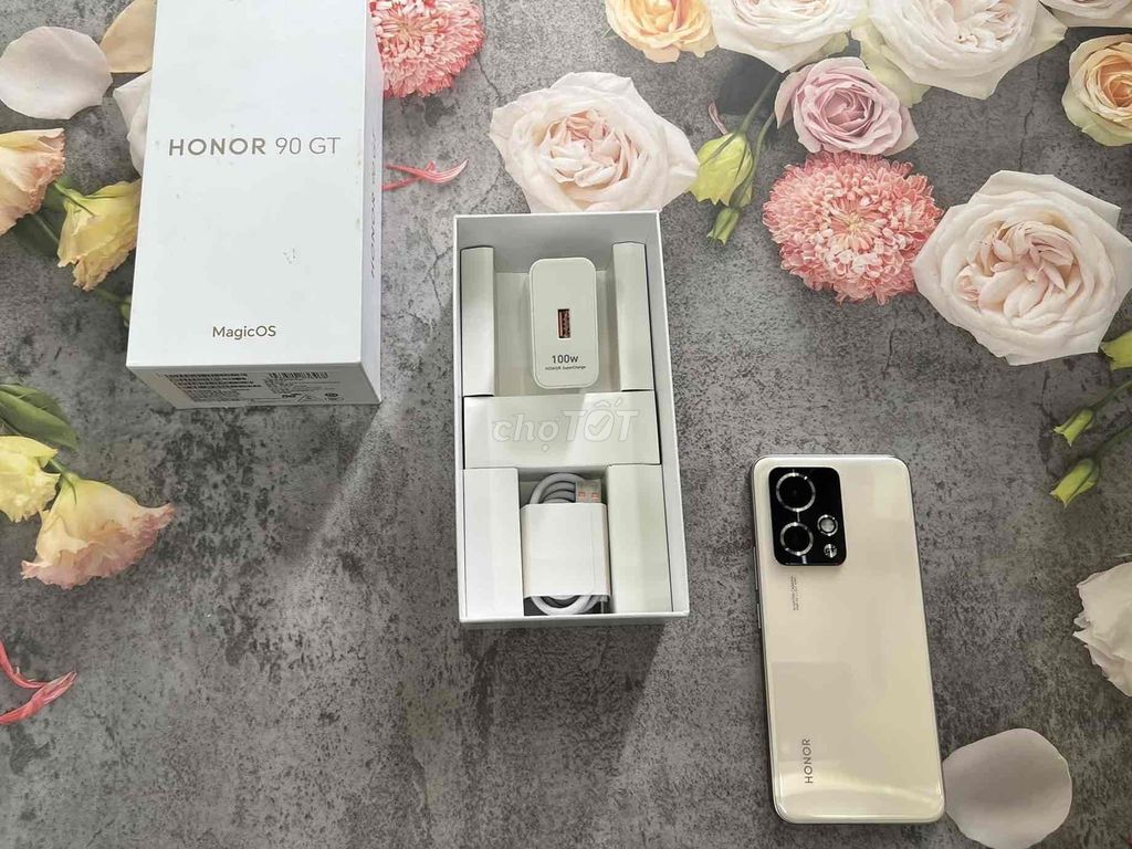 Honor 90GT Gold fullbox BH 6th có trả góp