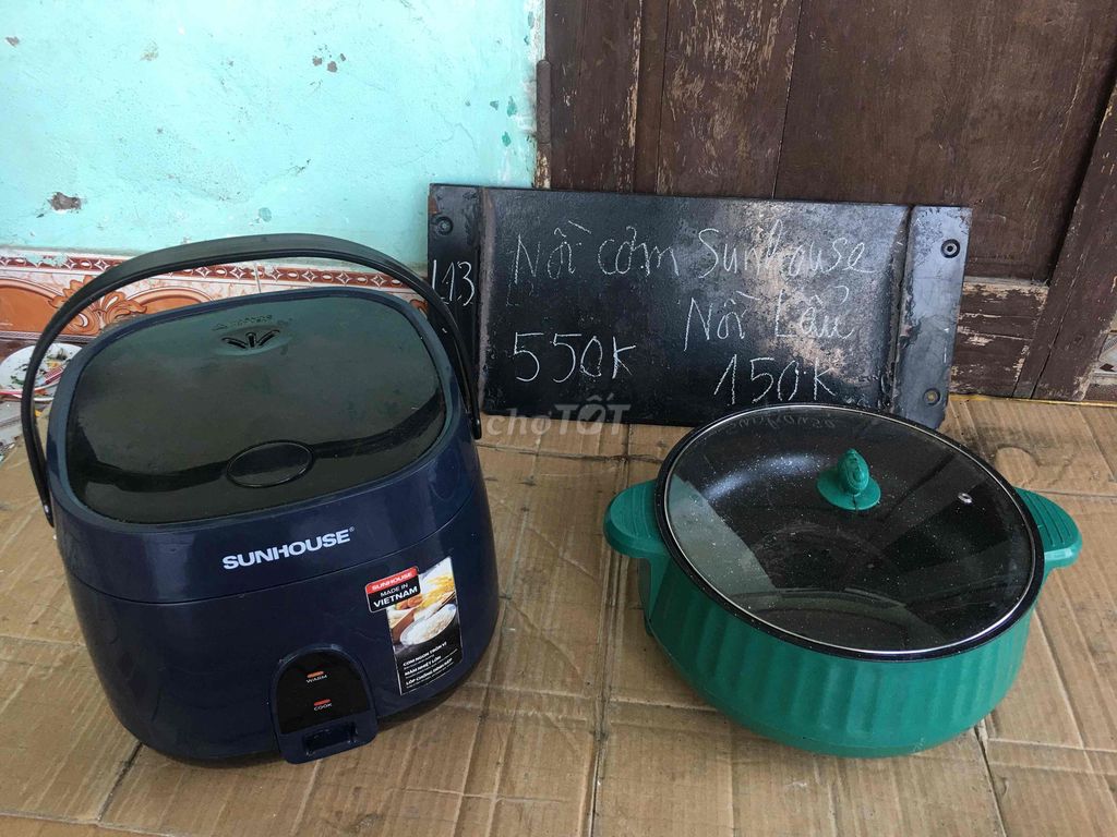 Nồi cơm điện Sunhouse Xanh đậm. Mua bán Bếp, lò, đồ điện nhà bếp tại Thị xã Duy Tiên Hà Nam được đăng bởi hinh dieu linh hình 1