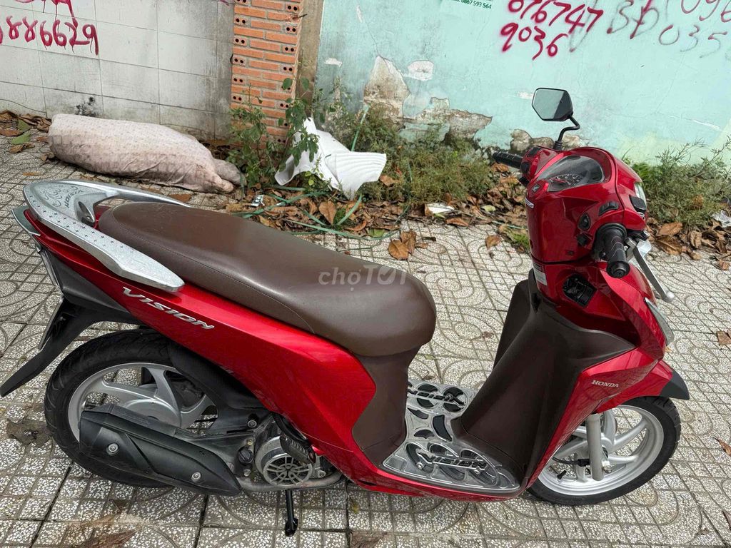 Visionfi màu đỏ bsđnai xe đẹp máy êm zin chạy manh. Mua bán Xe máy tại Thành phố Biên Hòa Đồng Nai được đăng bởi Phú Lê hình 4
