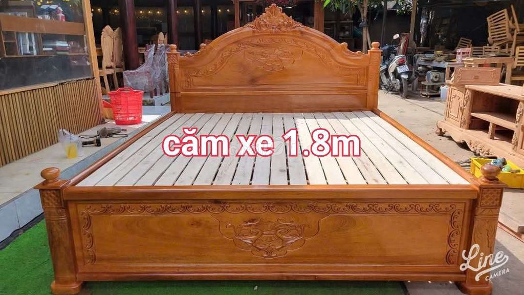 GIƯỜNG GỖ CĂM XE, GỖ THỊT