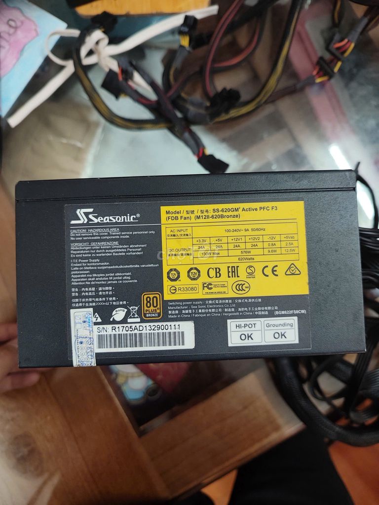 Nguồn PC SeaSonic, Corsair  650W chuẩn 80 Plus. Mua bán Linh kiện (RAM, Card...) tại Quận Nam Từ Liêm Hà Nội được đăng bởi Thành hình 1