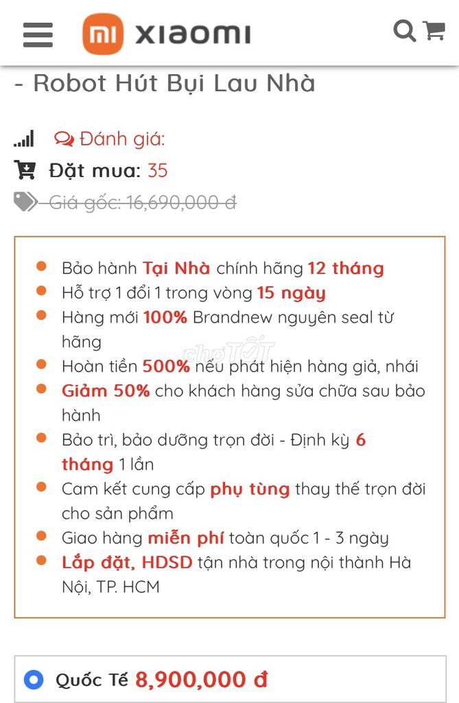Bán robot lau nhà Xiaomi Dreame L10 Prime Quốc Tế
