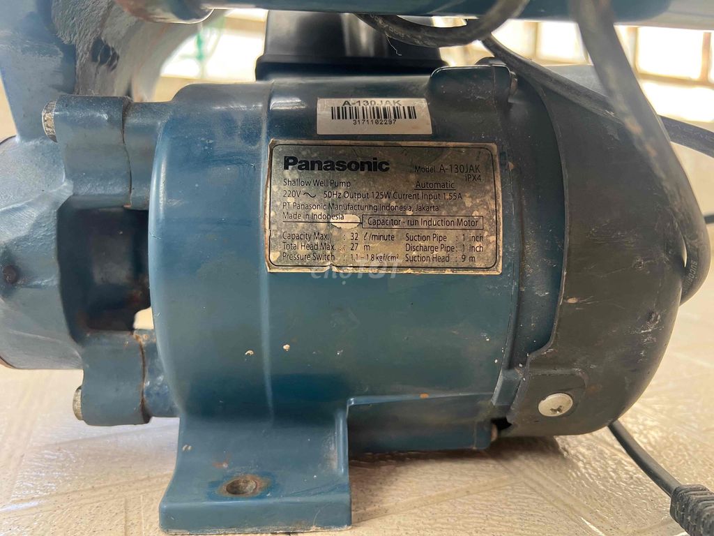 Bơm tăng áp Panasonic A-130JAK. Mua bán Đồ chuyên dụng, Giống nuôi trồng tại Thành phố Đà Lạt Lâm Đồng được đăng bởi Nguyễn Văn Hoà hình 1