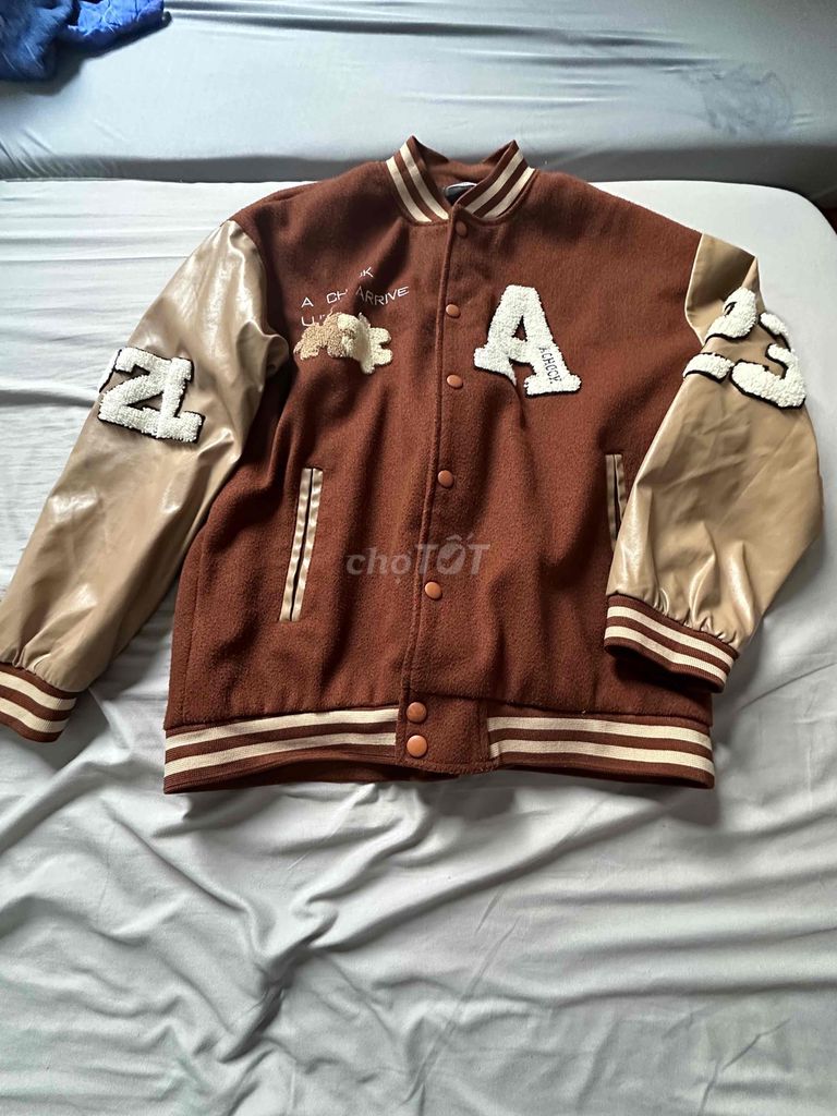 Áo khoác bomber dạ da size M. Mua bán Quần áo tại Quận Gò Vấp Tp Hồ Chí Minh được đăng bởi vy vy hình 1
