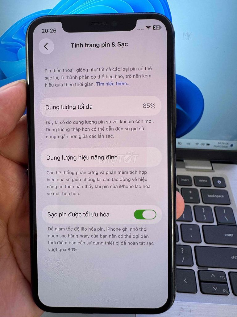 Apple iPhone 11 Pro 64GB Xanh 85%. Mua bán Điện thoại tại Quận 6 Tp Hồ Chí Minh được đăng bởi QUỐC THIÊN BÁN GÓP 0 ĐỒNG  hình 1