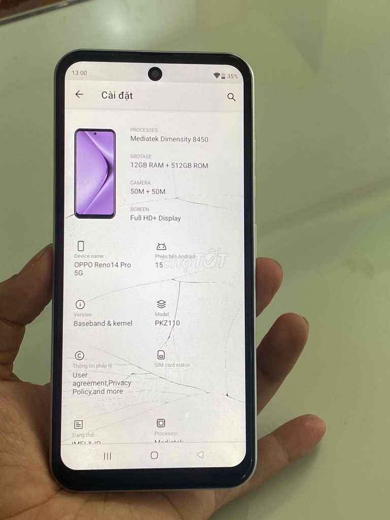 OPPO Reno 14 Pro 5G ram 12/512GB tàu. Mua bán Điện thoại tại Thành phố Phủ Lý Hà Nam được đăng bởi Hoà hình 1