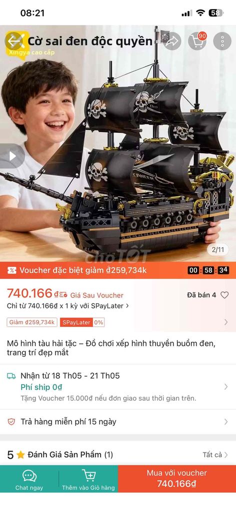Đồ chơi xếp hình lego Xingya Tàu hải tặc Đen. Mua bán Sở thích khác tại Quận Ngũ Hành Sơn Đà Nẵng được đăng bởi Trịnh Ngọc Hiếu hình 1