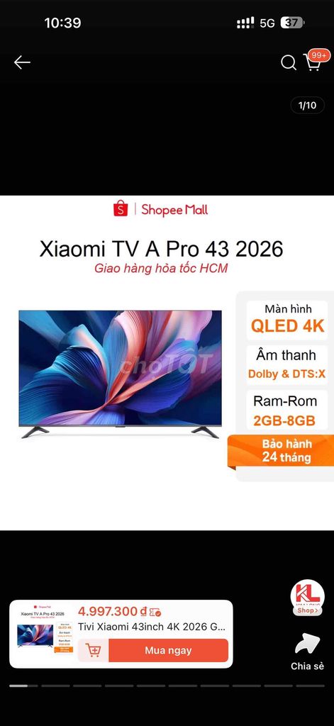 Tivi Xiaomi A Pro. Mua bán Tivi, Âm thanh tại Quận 10 Tp Hồ Chí Minh được đăng bởi Pham Minh Huy hình 1