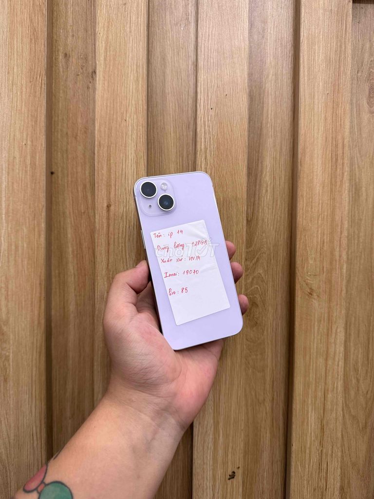 iPhone 14 128GB Tím VN/A. Mua bán Điện thoại tại Quận Đống Đa Hà Nội được đăng bởi  HT Mobie Trả góp nợ xáu bao duyệt hình 1