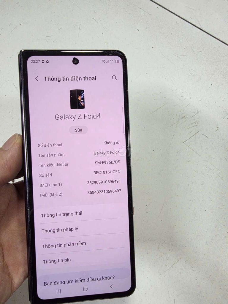  Galaxy Z Fold4 512GB giá chữa cháy . Mua bán Điện thoại tại Quận 8 Tp Hồ Chí Minh được đăng bởi Thiên Hòa mobile  hình 1