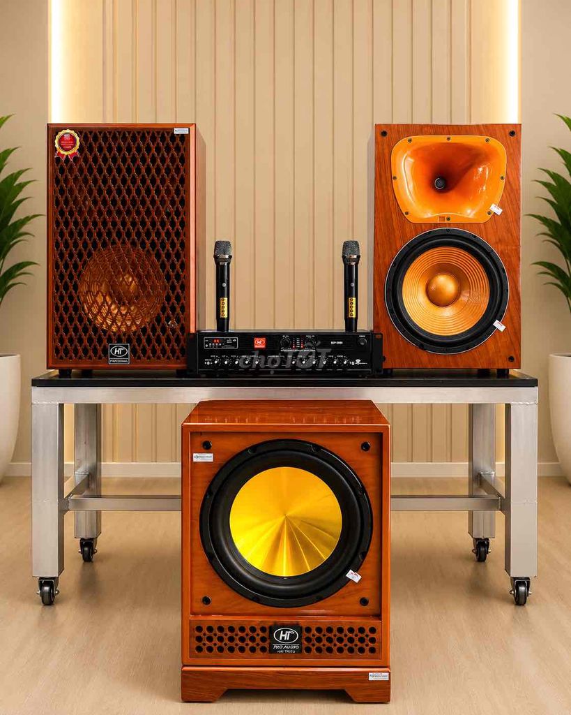 Dàn Karaoke Gỗ Sơn PU Vân Gỗ Mới 100%. Mua bán Tivi, Âm thanh tại Quận 12 Tp Hồ Chí Minh được đăng bởi Hải Khánh Audio hình 1