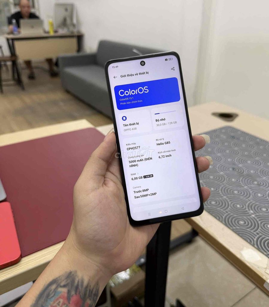 OPPO A58 128GB Đen. Mua bán Điện thoại tại Quận Đống Đa Hà Nội được đăng bởi KT Hà Nội Mobile hình 1