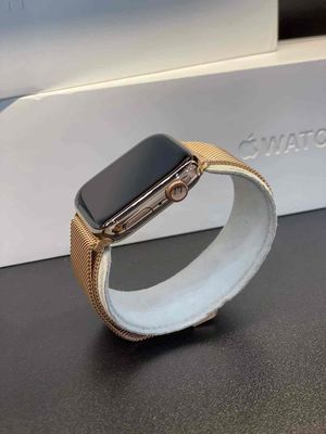 apple watch sr5 thép gold 44mm bản esim