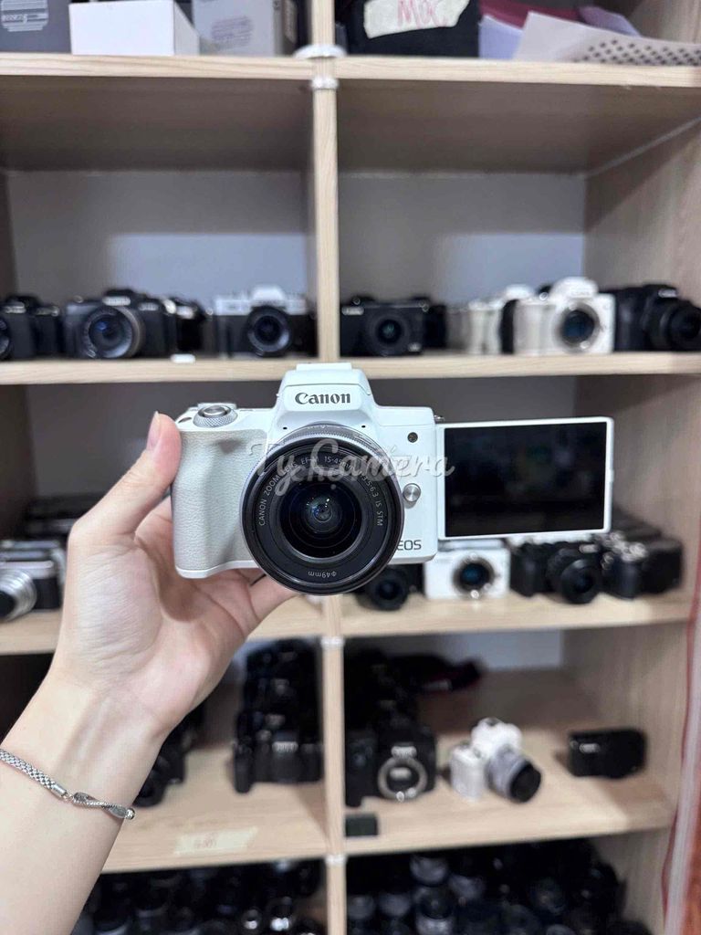 Máy ảnh Canon M50 Mark 2 Kit 15-45mm Trắng. Mua bán Máy ảnh, Máy quay tại Quận Liên Chiểu Đà Nẵng được đăng bởi Ty camera  Đà Nẵng hình 1