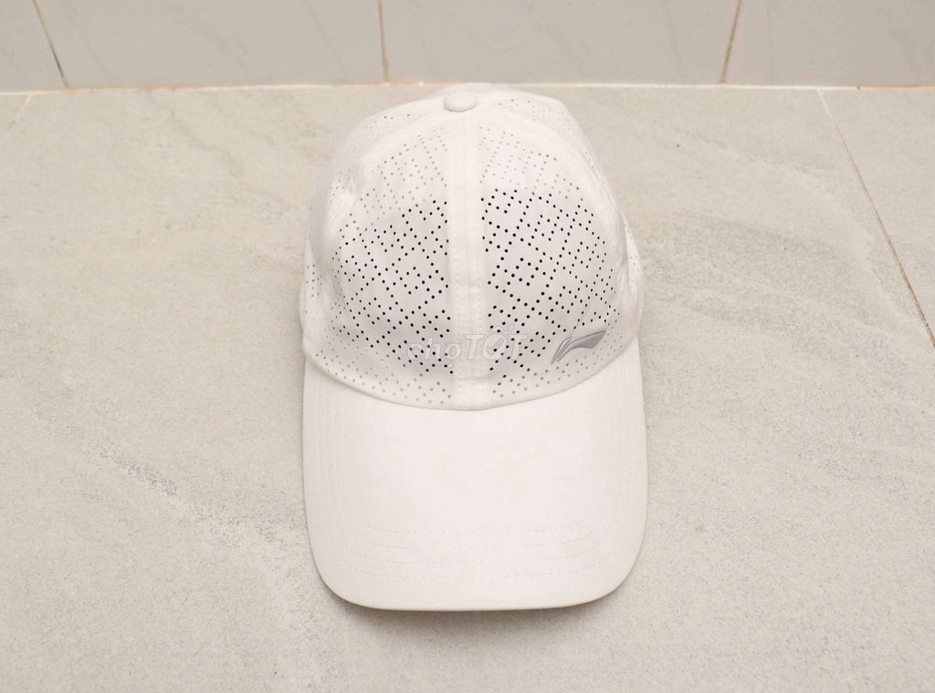 Nón kết Li-ning Vải dù Trắng 56-60cm. Mua bán Phụ kiện thời trang khác tại Quận 6 Tp Hồ Chí Minh được đăng bởi hnqa hình 1