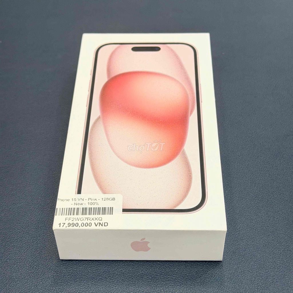 iPhone 15 VN 128GB Hồng Mới 100%. Mua bán Điện thoại tại Quận Ninh Kiều Cần Thơ được đăng bởi Minh Phát hình 1