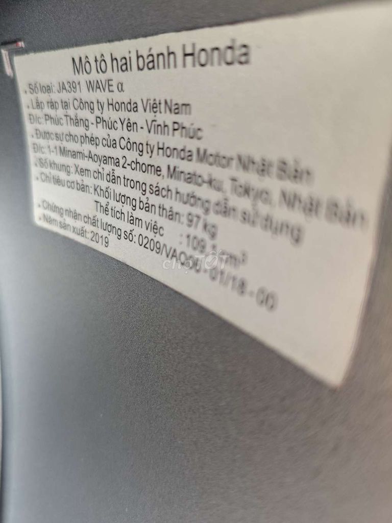 Wave Alpha 2019. Mua bán Xe máy tại Quận Cái Răng Cần Thơ được đăng bởi Cửa Hàng Xe Máy A Hưng hình 4