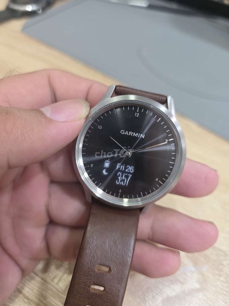 Garmin Vivomove HR Nâu Dây da. Mua bán Thiết bị đeo thông minh tại Quận 10 Tp Hồ Chí Minh được đăng bởi Thắng GFT hình 1