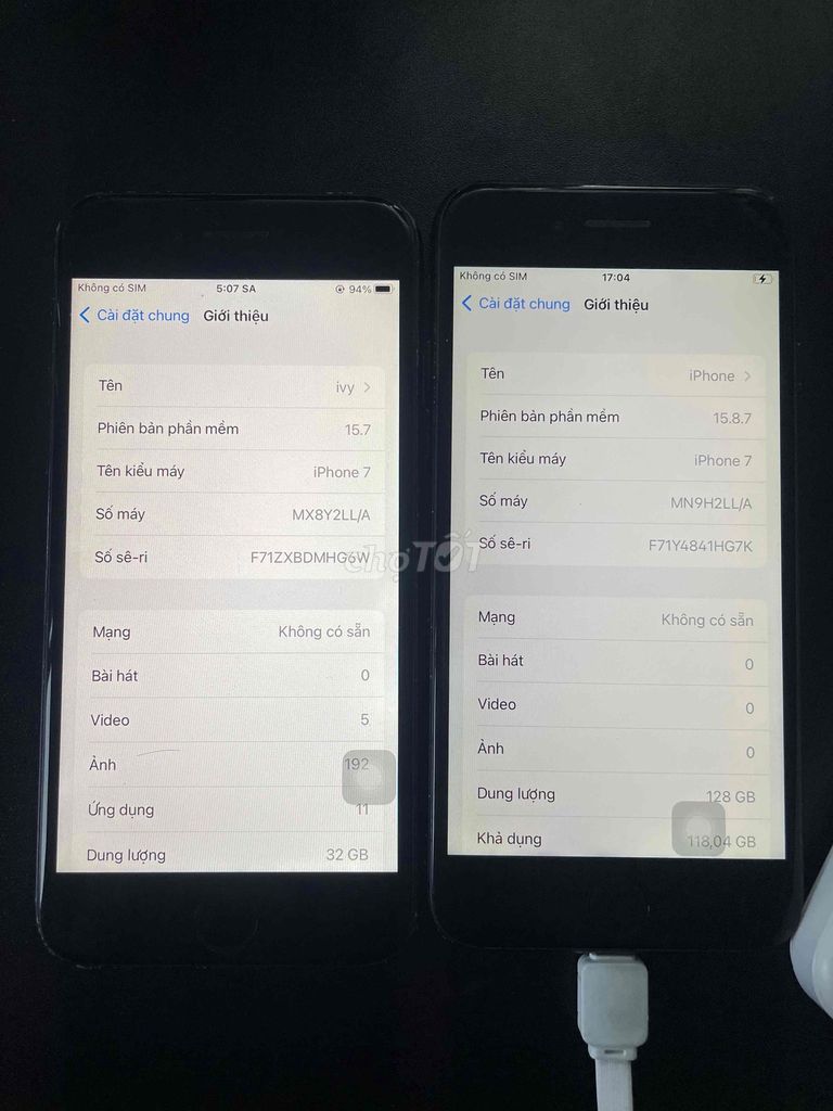 iPhone 7 32-128gb mất vân 550-650k. Mua bán Điện thoại tại Quận Nam Từ Liêm Hà Nội được đăng bởi Bùi Thanh Phong hình 1