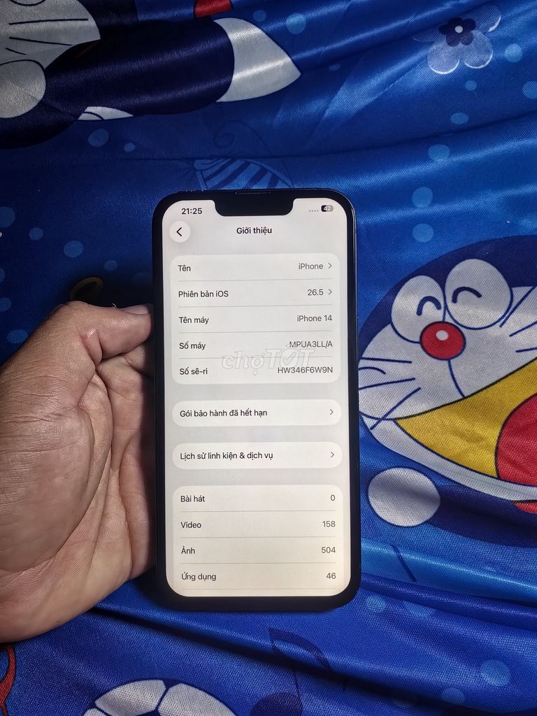iPhone 14 Đen Lock, lỗi cam trước, màn thay. Mua bán Điện thoại tại Thành phố Thủ Dầu Một Bình Dương được đăng bởi van dai hình 1