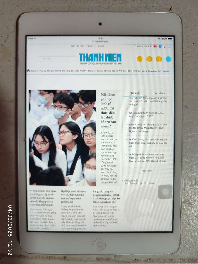 IPAD MINI 16GB  PIN 96%,MÀN HÌNH 7.9 INCH ĐẸP ZIN. Mua bán Máy tính bảng tại Quận Gò Vấp Tp Hồ Chí Minh được đăng bởi Đồ cũ dư bán rẻ hình 4