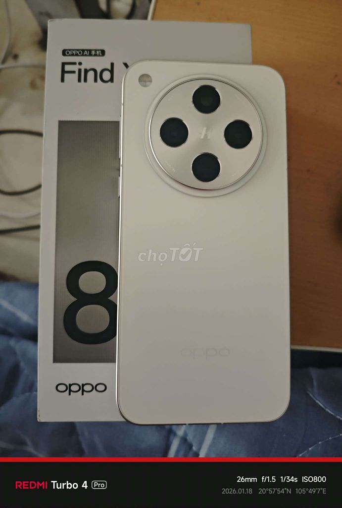 Oppo Find X8 256GB Trắng fullbox. Mua bán Điện thoại tại Huyện Thanh Trì Hà Nội được đăng bởi TRUNGG hình 1