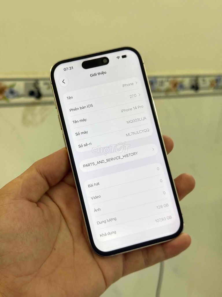 iPhone 14 Pro 128GB Vàng ICD 120Hz. Mua bán Điện thoại tại Thành phố Biên Hòa Đồng Nai được đăng bởi Hung ha hình 1