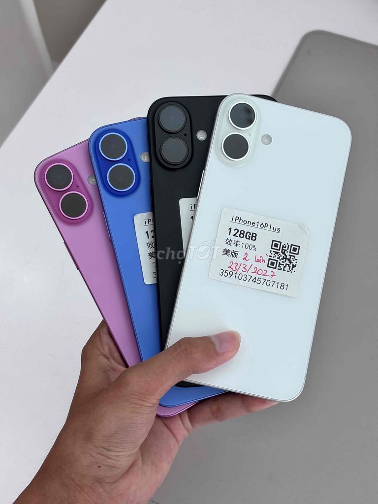 16 Plus Lock EID 🤍🖤💙 128G. Mua bán Điện thoại tại Quận Ninh Kiều Cần Thơ được đăng bởi Quách Thanh Di hình 1