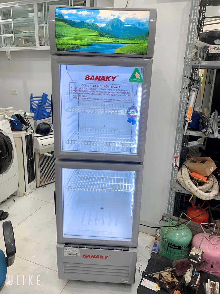 THANH LÍ TỦ MÁT SANAAKY 350L SỬ DỤNG TỐT MỚI 90%