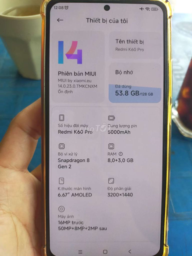 BÁN REDMI K60 PRO 5G , NFC NGUYÊN ZIN NHƯ MỚI. Mua bán Điện thoại tại Quận Gò Vấp Tp Hồ Chí Minh được đăng bởi Nguyễn Hoàng hình 1