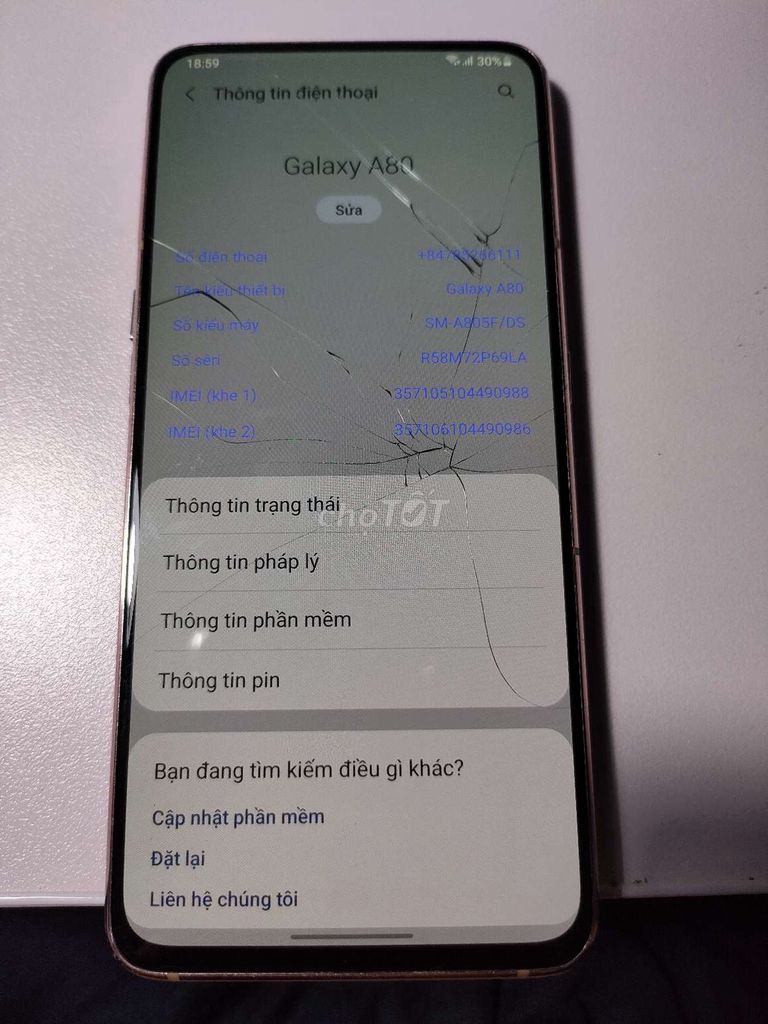 samsung A80 có fix. Mua bán Điện thoại tại Thành phố Thái Bình Thái Bình được đăng bởi Tuan Anh hình 1